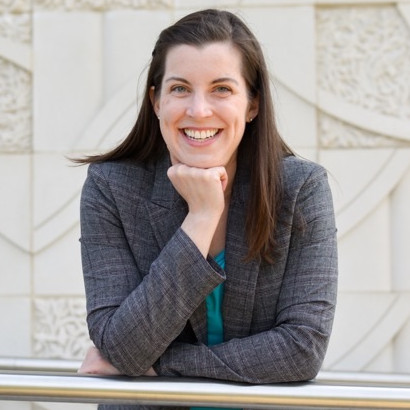 photo of Amanda Meares in business suit, smiling